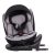 ISOFIX 360° otočná bezpečnostní autosedačka Mama Kiddies iSize Power GT2 (40-150 cm) v šedé barvě s dárkem – sluneční clonou